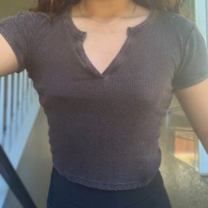 pacsun me to we rustic colored v neck soft top